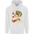 Singles Day Anti Valentines Day Kebab Mens 80% Cotton Hoodie White