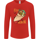 Singles Day Anti Valentines Day Kebab Mens Long Sleeve T-Shirt Red
