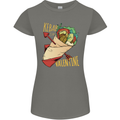 Singles Day Anti Valentines Day Kebab Womens Petite Cut T-Shirt Charcoal
