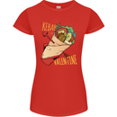Singles Day Anti Valentines Day Kebab Womens Petite Cut T-Shirt Red