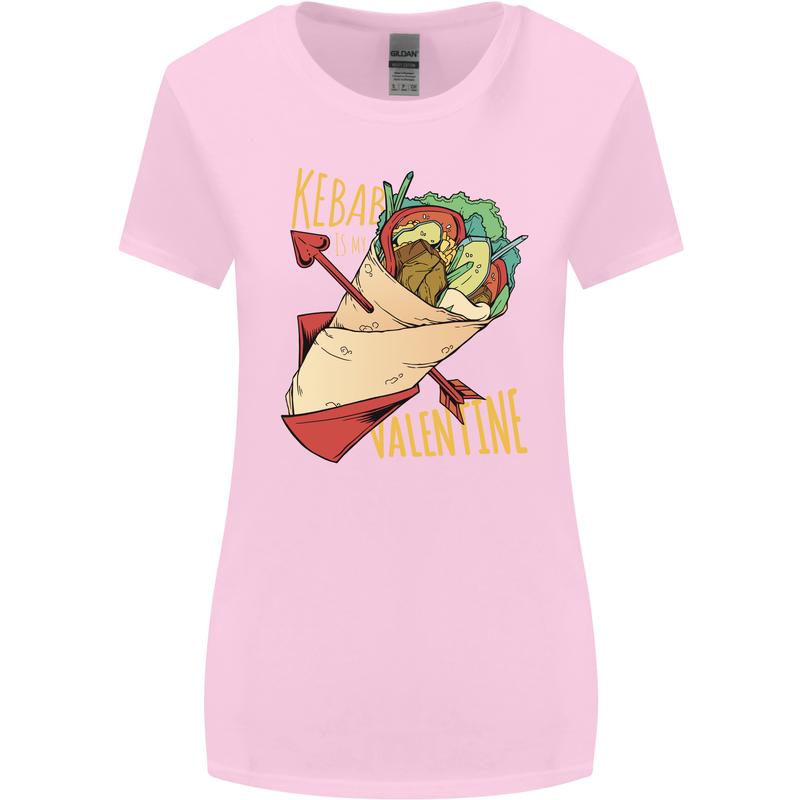 Singles Day Anti Valentines Day Kebab Womens Wider Cut T-Shirt Light Pink