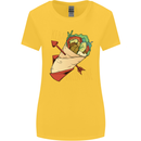 Singles Day Anti Valentines Day Kebab Womens Wider Cut T-Shirt Yellow