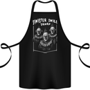 Sinister Smile Squad Evil Clowns Halloween Cotton Apron 100% Organic Black