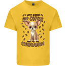 Sip Coffee and Pet My Chihuahua Kids T-Shirt Childrens Yellow