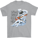 Sitting Smoking Weed Feeling High Cannabis Mens T-Shirt 100% Cotton Sports Grey