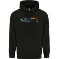 Skate Skateboard Skateboarding Mens 80% Cotton Hoodie Black