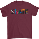 Skate Skateboard Skateboarding Mens T-Shirt 100% Cotton Maroon