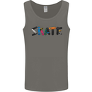 Skate Skateboard Skateboarding Mens Vest Tank Top Charcoal
