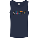 Skate Skateboard Skateboarding Mens Vest Tank Top Navy Blue