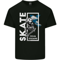 Skate Your Dreams Skateboard Skull Kids T-Shirt Childrens Black