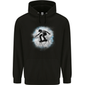 Skateboard Cloud Skateboarder Childrens Kids Hoodie Black