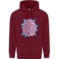 Skatepark Brain Skateboarding Skateboard Childrens Kids Hoodie Maroon