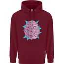 Skatepark Brain Skateboarding Skateboard Childrens Kids Hoodie Maroon