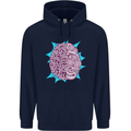 Skatepark Brain Skateboarding Skateboard Childrens Kids Hoodie Navy Blue