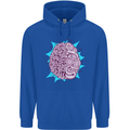 Skatepark Brain Skateboarding Skateboard Childrens Kids Hoodie Royal Blue