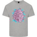 Skatepark Brain Skateboarding Skateboard Kids T-Shirt Childrens Sports Grey