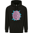 Skatepark Brain Skateboarding Skateboard Mens 80% Cotton Hoodie Black