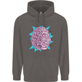 Skatepark Brain Skateboarding Skateboard Mens 80% Cotton Hoodie Charcoal