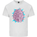 Skatepark Brain Skateboarding Skateboard Mens Cotton T-Shirt Tee Top White