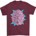 Skatepark Brain Skateboarding Skateboard Mens T-Shirt 100% Cotton Maroon