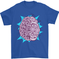 Skatepark Brain Skateboarding Skateboard Mens T-Shirt 100% Cotton Royal Blue