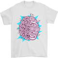 Skatepark Brain Skateboarding Skateboard Mens T-Shirt 100% Cotton White