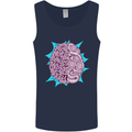 Skatepark Brain Skateboarding Skateboard Mens Vest Tank Top Navy Blue