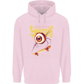 Skater Eye Skateboarding Skateboard Mens 80% Cotton Hoodie Light Pink