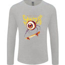 Skater Eye Skateboarding Skateboard Mens Long Sleeve T-Shirt Sports Grey