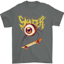 Skater Eye Skateboarding Skateboard Mens T-Shirt 100% Cotton Charcoal