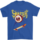 Skater Eye Skateboarding Skateboard Mens T-Shirt 100% Cotton Royal Blue
