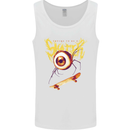 Skater Eye Skateboarding Skateboard Mens Vest Tank Top White