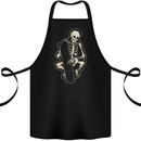 Skater Skeleton Skateboard Skateboarding Cotton Apron 100% Organic Black