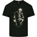 Skater Skeleton Skateboard Skateboarding Kids T-Shirt Childrens Black