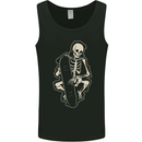 Skater Skeleton Skateboard Skateboarding Mens Vest Tank Top Black