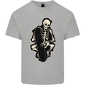 Skater Skeleton Skateboarding Skateboard Mens Cotton T-Shirt Tee Top Sports Grey