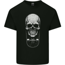 Skater Skull Skateboard Skateboarding Kids T-Shirt Childrens Black