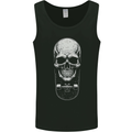 Skater Skull Skateboard Skateboarding Mens Vest Tank Top Black