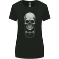 Skater Skull Skateboard Skateboarding Womens Wider Cut T-Shirt Black