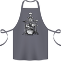 Skeleton Drummer Drumming Drums Cotton Apron 100% Organic Steel