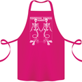 Skeleton Mermaids Eternal Sleep of the Sea Skulls Cotton Apron 100% Organic Pink