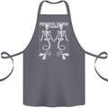 Skeleton Mermaids Eternal Sleep of the Sea Skulls Cotton Apron 100% Organic Steel