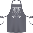 Skeleton Mermaids Eternal Sleep of the Sea Skulls Cotton Apron 100% Organic Steel