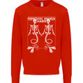Skeleton Mermaids Eternal Sleep of the Sea Skulls Kids Sweatshirt Jumper Bright Red