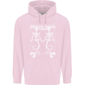 Skeleton Mermaids Eternal Sleep of the Sea Skulls Mens 80% Cotton Hoodie Light Pink
