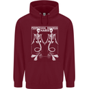 Skeleton Mermaids Eternal Sleep of the Sea Skulls Mens 80% Cotton Hoodie Maroon