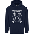 Skeleton Mermaids Eternal Sleep of the Sea Skulls Mens 80% Cotton Hoodie Navy Blue