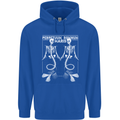 Skeleton Mermaids Eternal Sleep of the Sea Skulls Mens 80% Cotton Hoodie Royal Blue