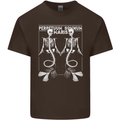 Skeleton Mermaids Eternal Sleep of the Sea Skulls Mens Cotton T-Shirt Tee Top Dark Chocolate