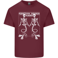 Skeleton Mermaids Eternal Sleep of the Sea Skulls Mens Cotton T-Shirt Tee Top Maroon